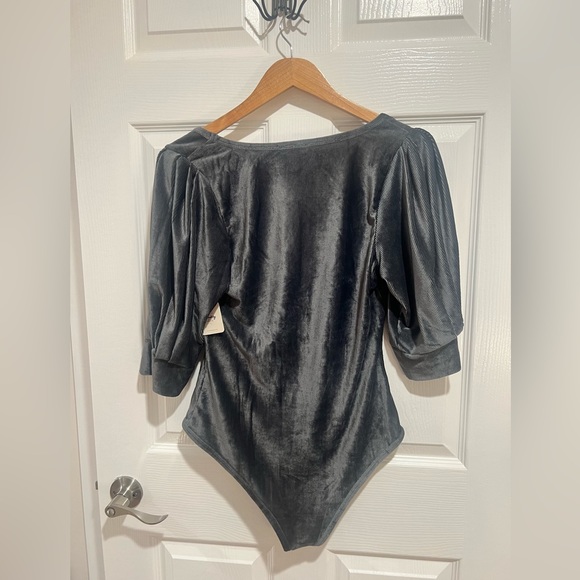Free People Hey Girl Velvet Bodysuit - Picture 3 of 3